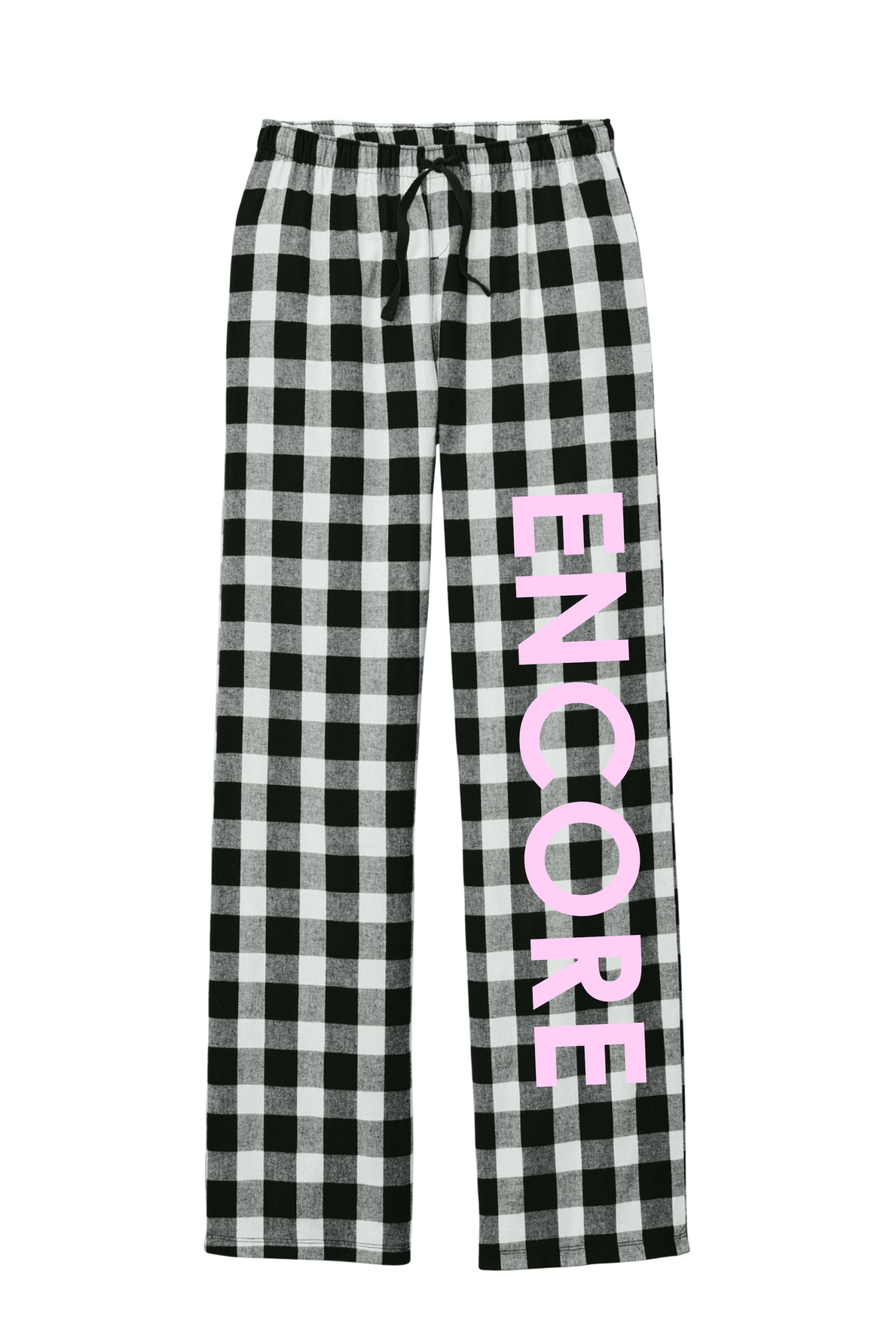 Women's flannel loungewear Bottoms- Encore down leg - Image 3