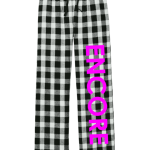 Women's flannel loungewear Bottoms- Encore down leg