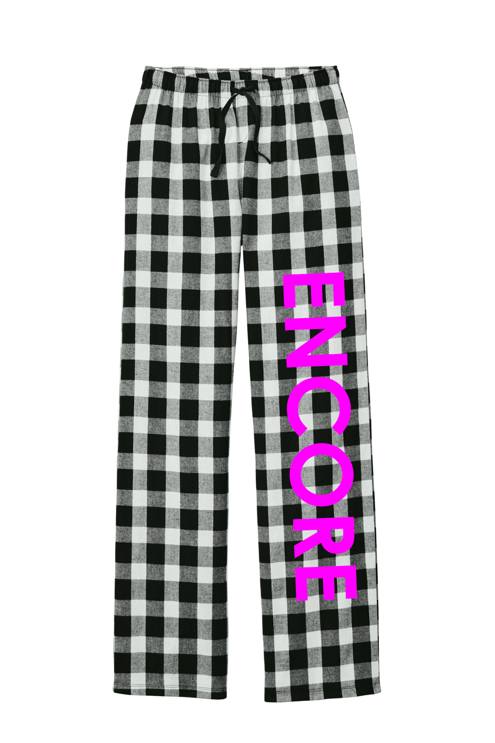 Women's flannel loungewear Bottoms- Encore down leg