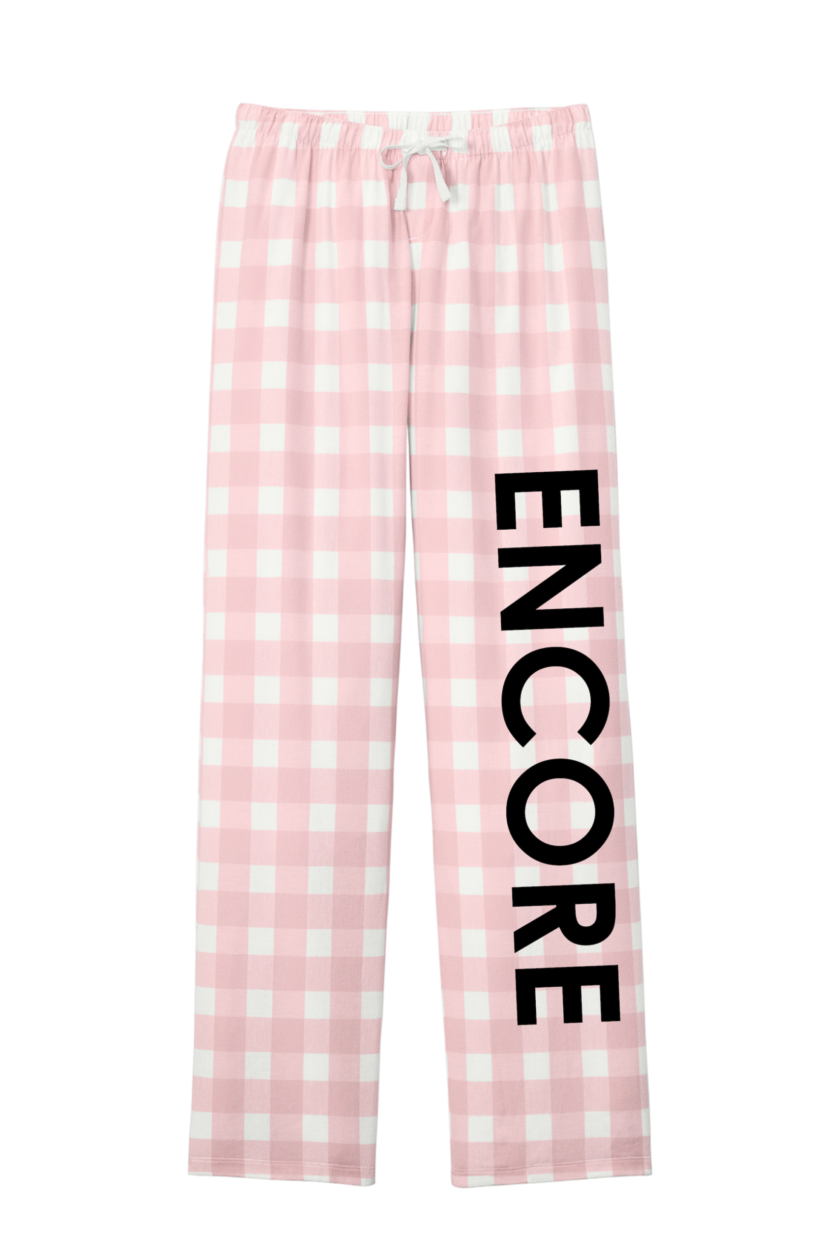 Women's flannel loungewear Bottoms- Encore down leg - Image 2